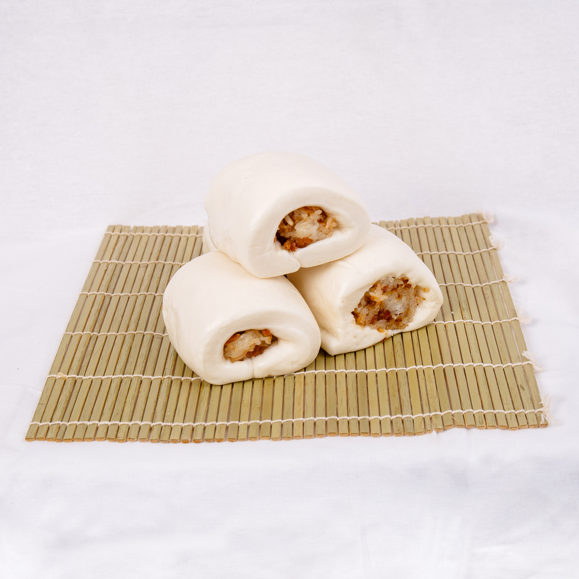 Steamed swirl buns with savoury filling, made fresh daily, La-Luscious Bakery Grays
