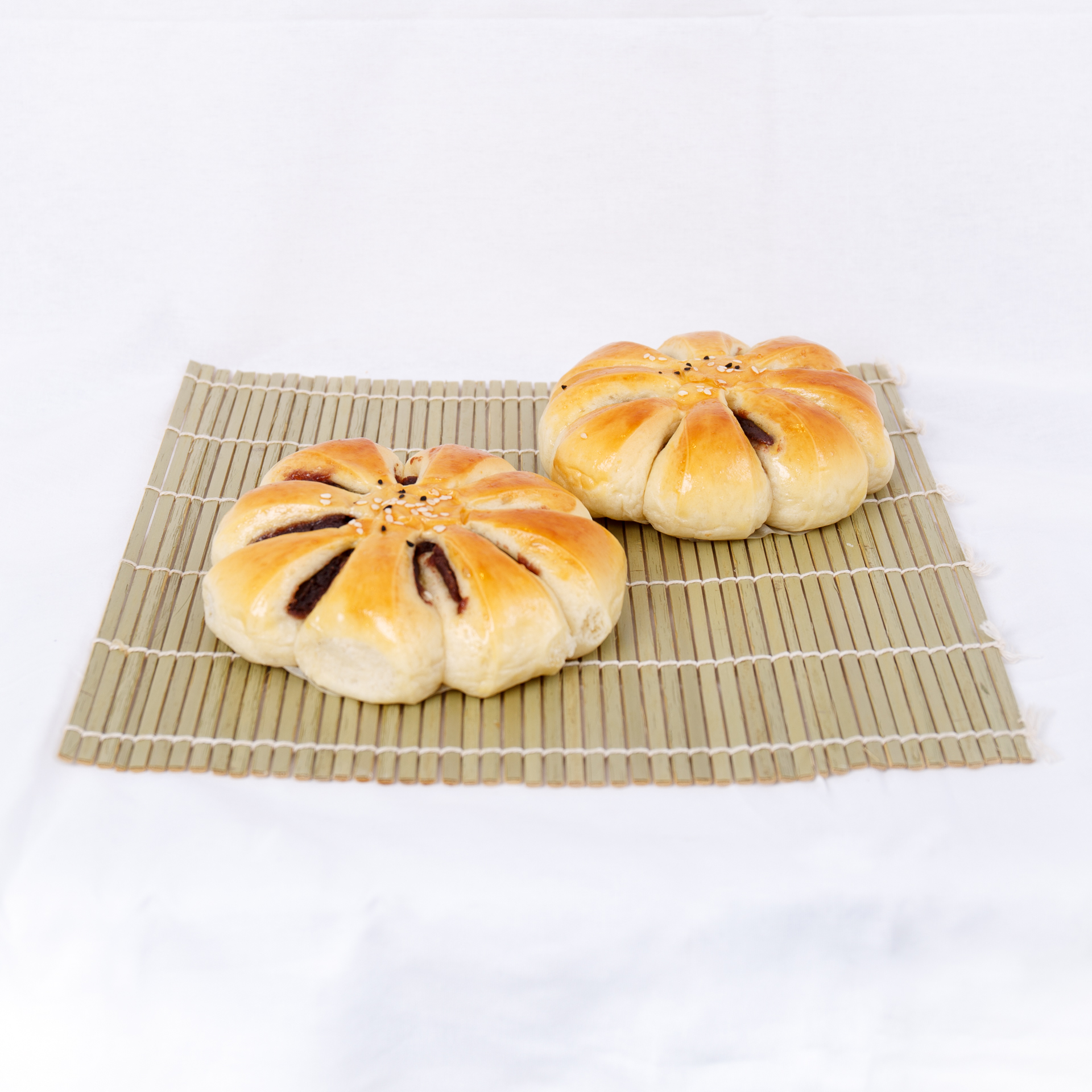 Traditional baked pineapple buns with crisp sugar topping, La-Luscious Bakery Grays