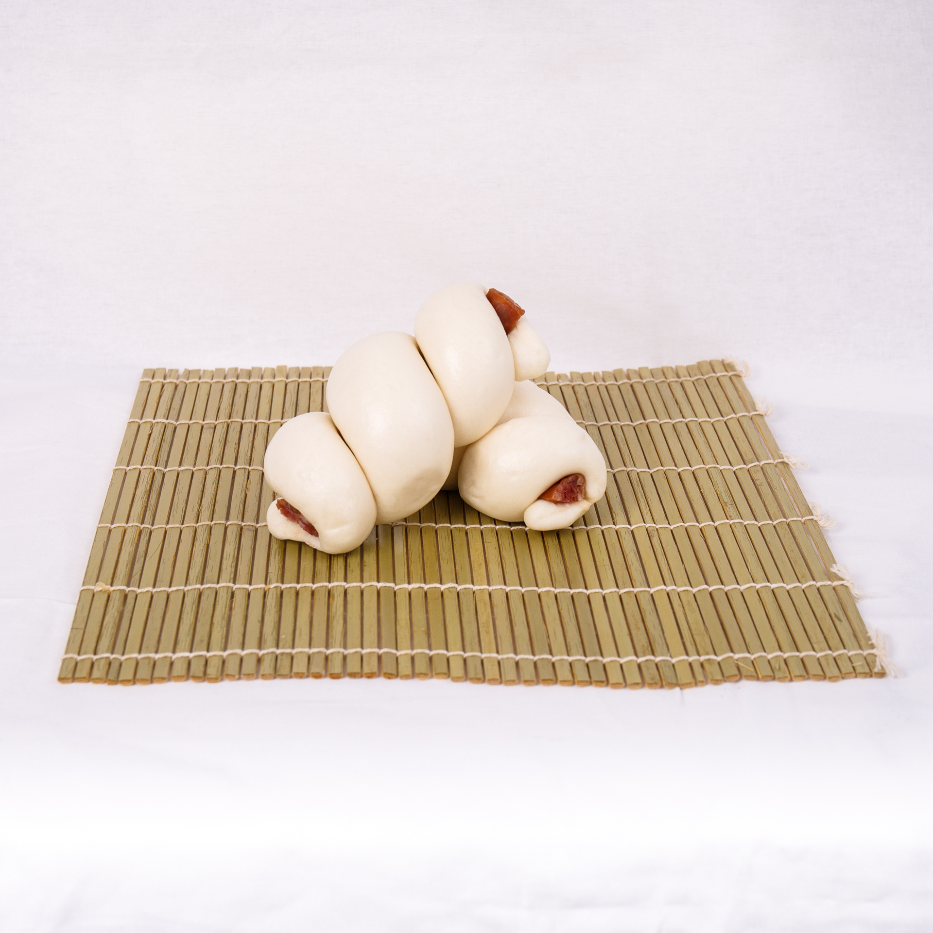Homemade Chinese steamed buns with custard filling, La-Luscious Bakery Grays